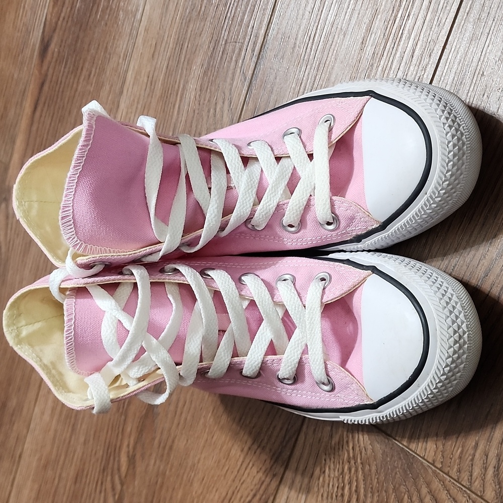 Converse Pink High Tops - Picture 2 of 6